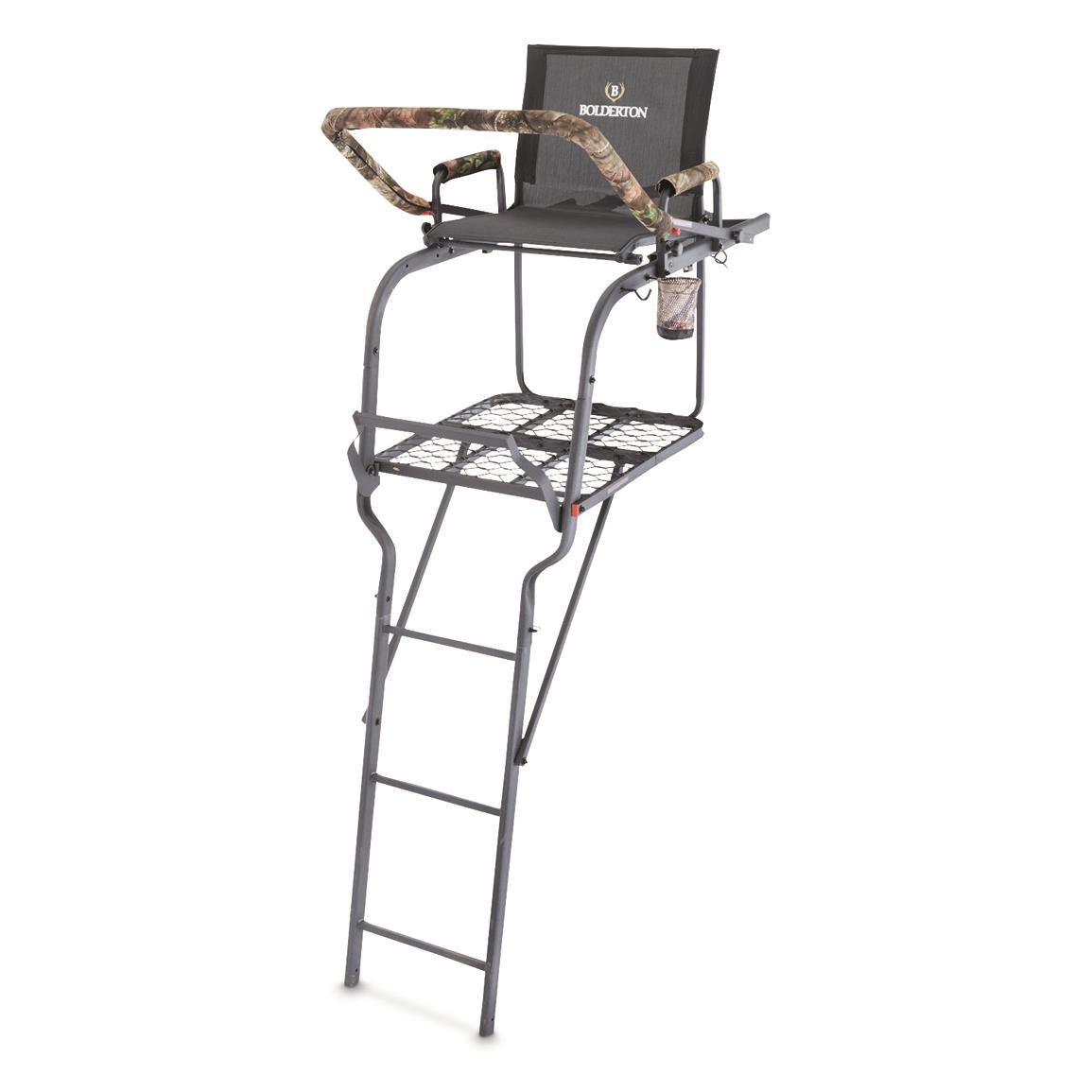 Bolderton 22' Ladder Tree Stand with Grizzly Grip